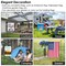 Garden Flag Stand Flagpole Weatherproof Iron Coated Yard Flag Holder - Banner Fits 11.8x17.7in Flag